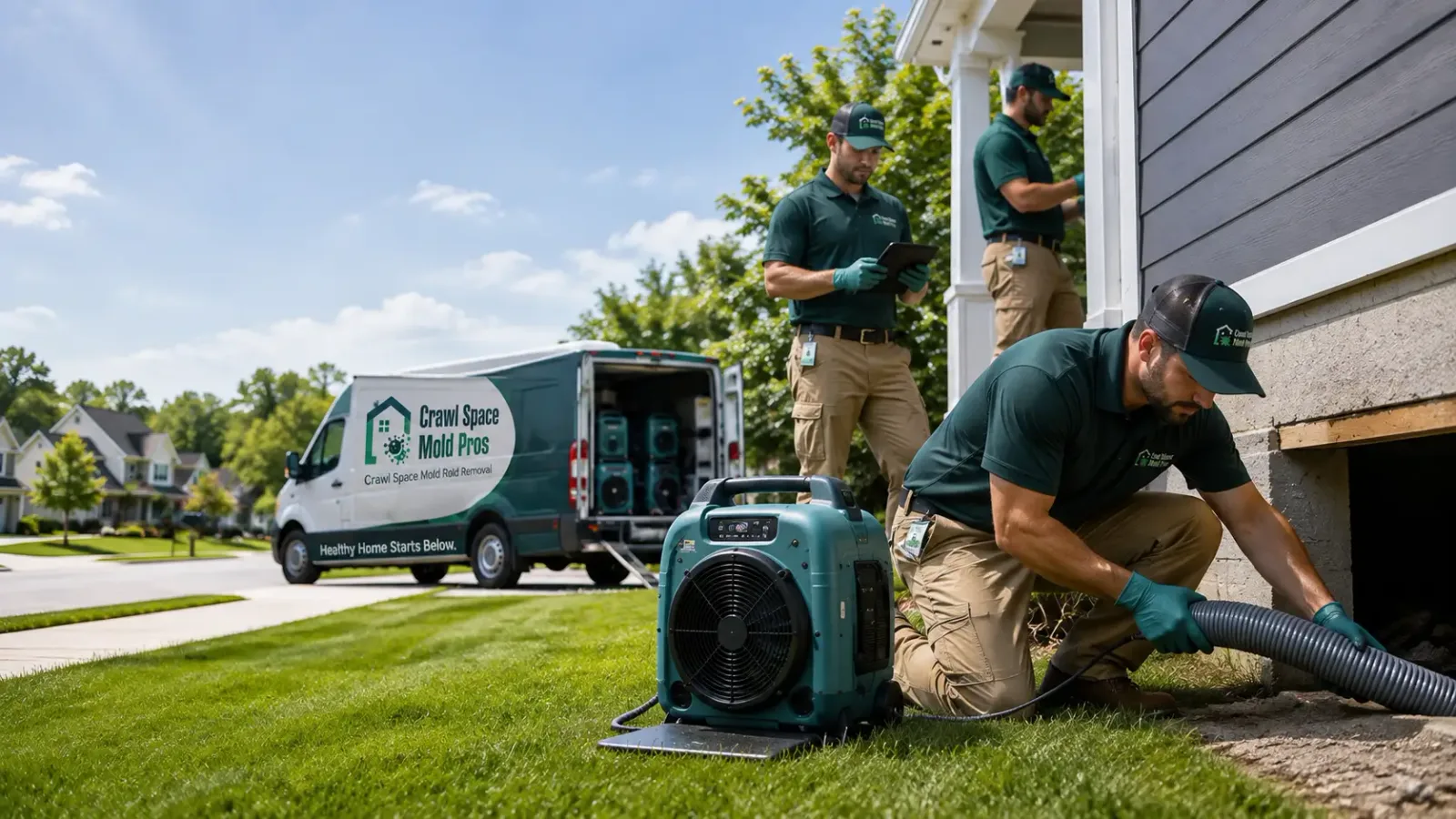 Crawl Space Mold Removal in Union City, OH